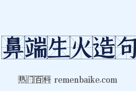 鼻端生火造句是什么意思的图片